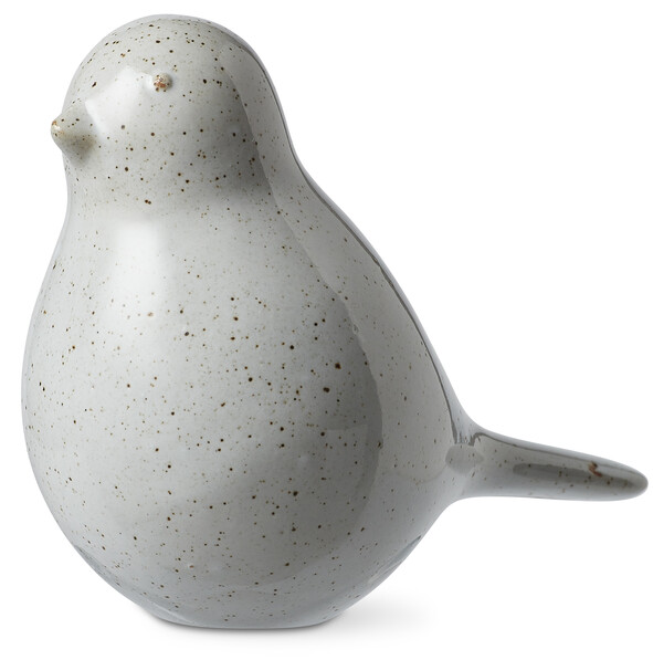 Sparv - Prydnadsföremål, H 10,5 cm - Grå