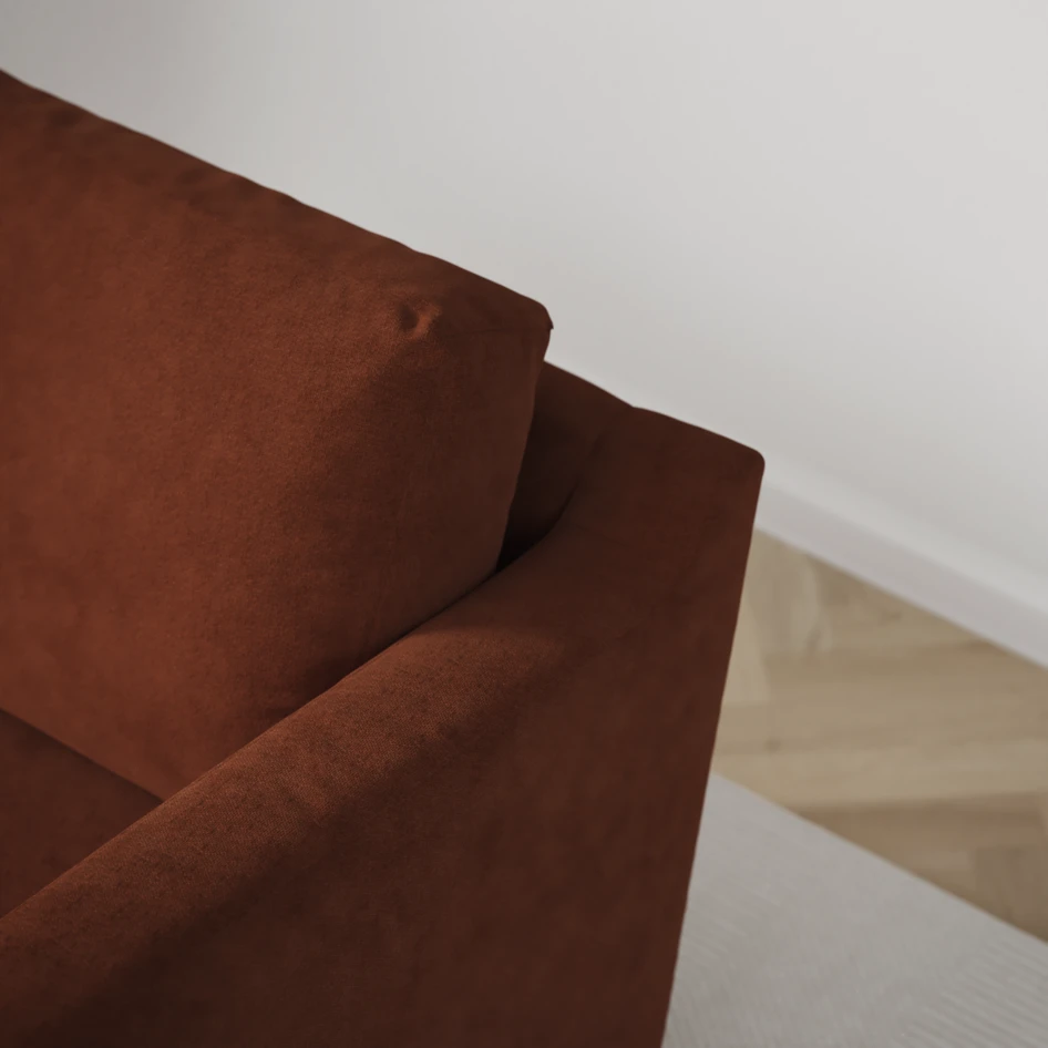 Friday - 3-sits soffa - Orange
