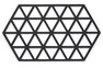 Zone Triangle - Grytunderlägg, 24x14 cm - Svart