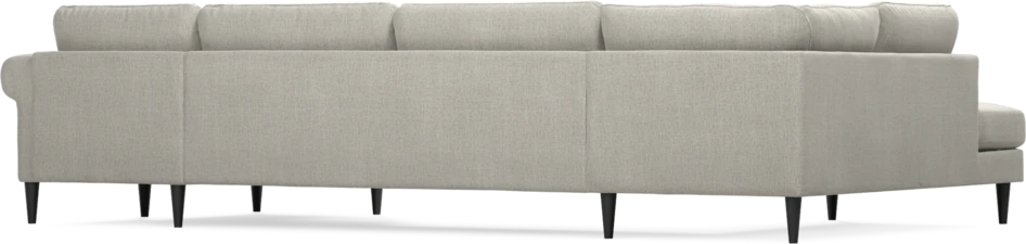 Bridge - 3-sits soffa med divan vänster och schäslong höger - Grå