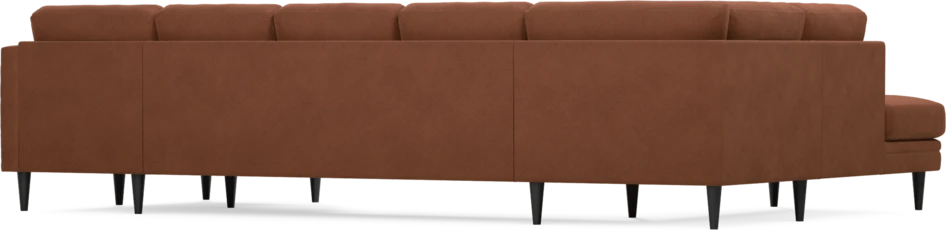 Eden - 3-sits soffa med divan vänster och schäslong höger - Orange