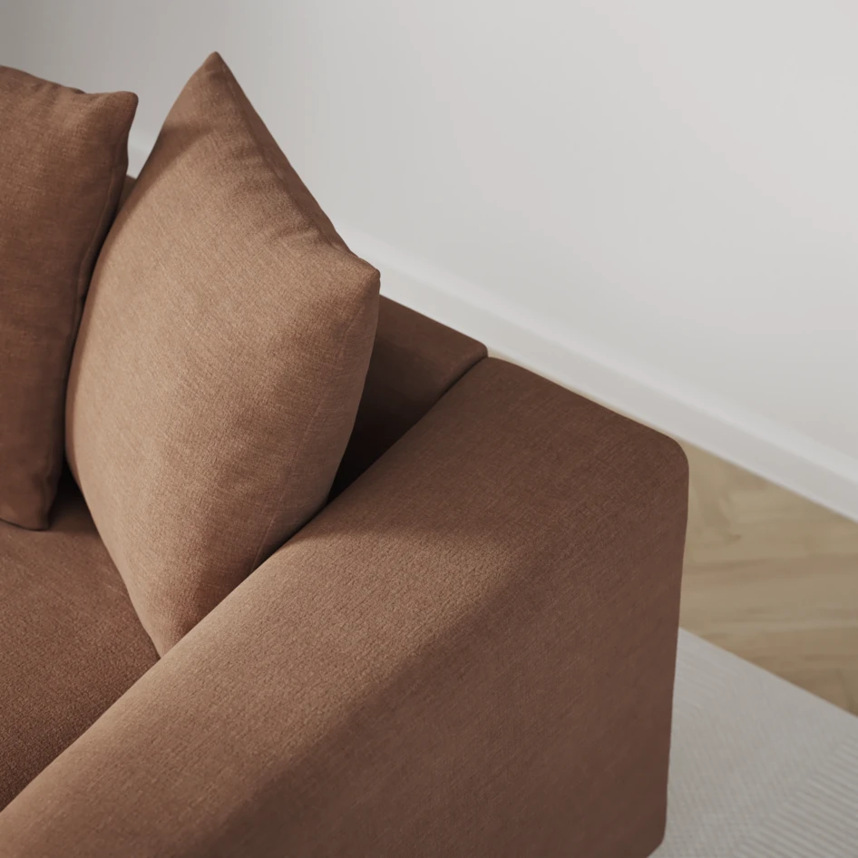 Town - 3-sits soffa med divan höger och schäslong vänster - Orange