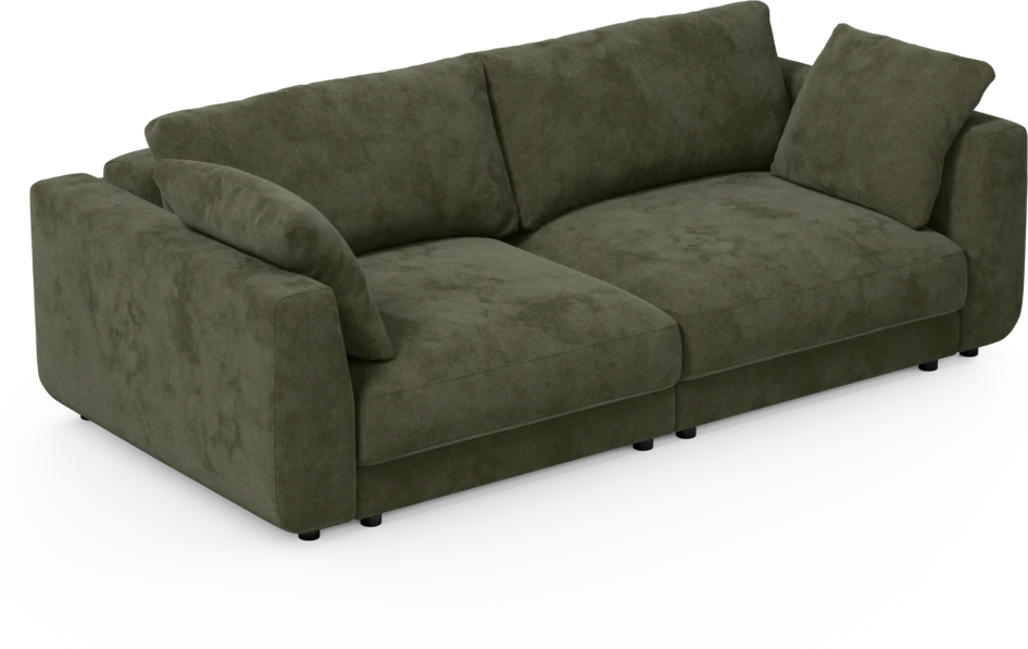 Amie - Bäddsoffa 3-sits - Grön