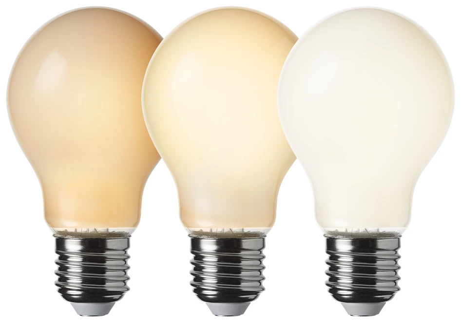 Lysa - Ljuskälla LED, E27, lm 950, 3-stegsdimmer - Vit