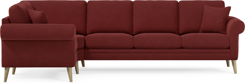 Eden - Hörnsoffa, 1+3-sits - Röd