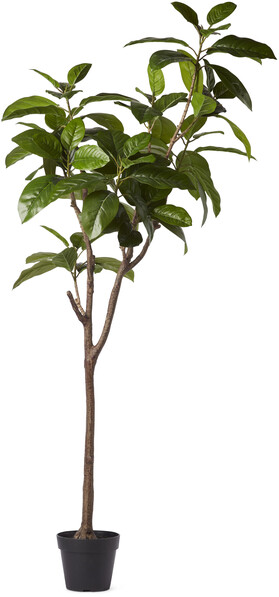 Fikus Träd - Konstväxt i kruka, H 146 Ø 75 cm - Grön