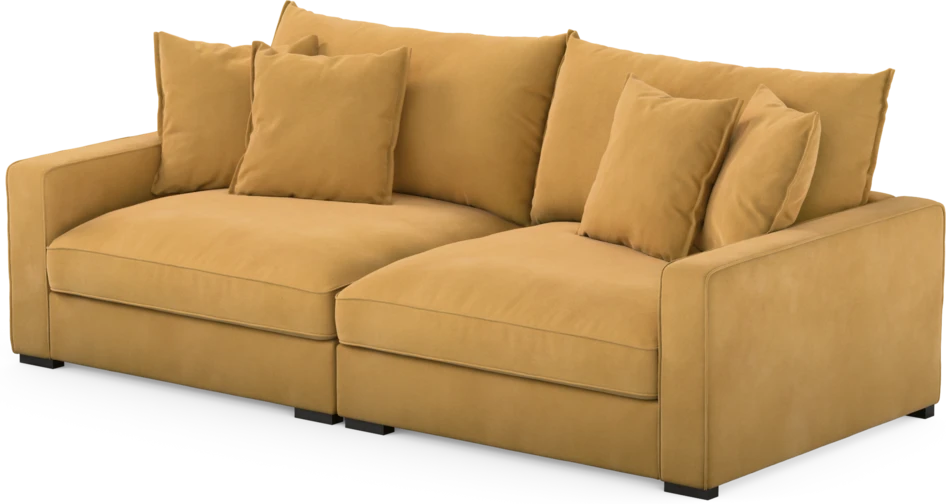 Rossi - 3-sits soffa - Gul