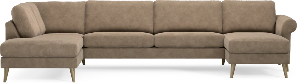 Bridge - 3-sits soffa med divan vänster och schäslong höger - Beige
