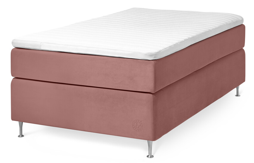 Cape Farewell Exclusive - Kontinentalsäng, enkelsäng med bäddmadrass Fiord Soft - Rosa