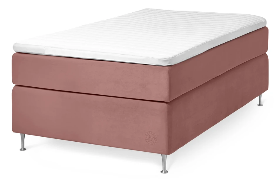 Cape Farewell Exclusive - Kontinentalsäng, enkelsäng med bäddmadrass Fiord Soft - Rosa