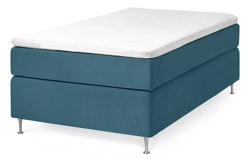 Cape Farewell Exclusive - Kontinentalsäng, enkelsäng med bäddmadrass Fiord Soft - Turkos