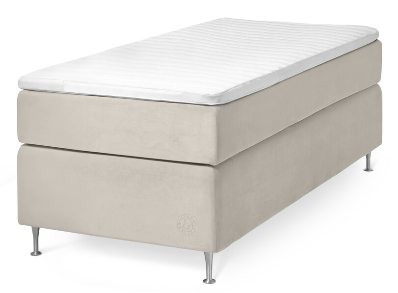 Cape Farewell Exclusive - Kontinentalsäng, enkelsäng med bäddmadrass Fiord Soft - Beige