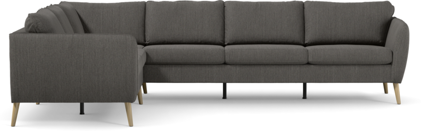 County - Hörnsoffa, 2+3-sits - Brun