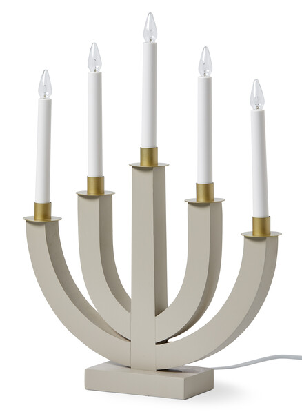 Eli - Adventsljusstake - Beige