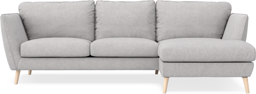 Madison Lux - 2-sits soffa med schäslong höger - Grå