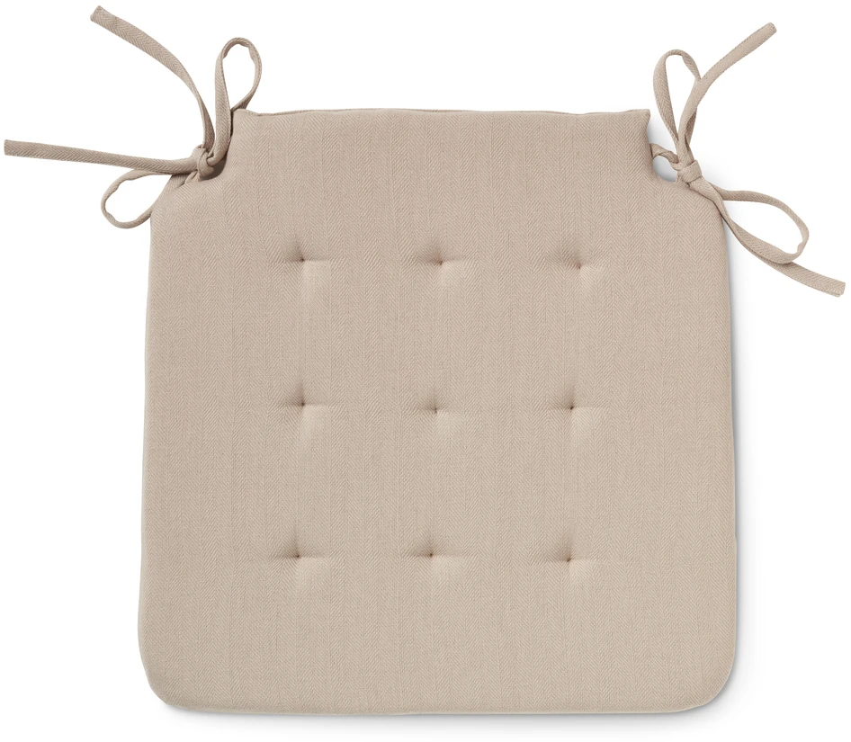Herringbone - Stolsdyna, 42x42 cm - Beige