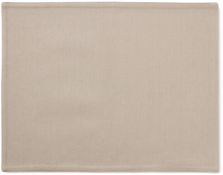 Herringbone - Tablett i bomull, 35x45 cm - Beige