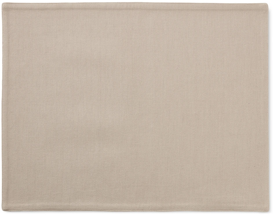 Herringbone - Tablett i bomull, 35x45 cm - Beige