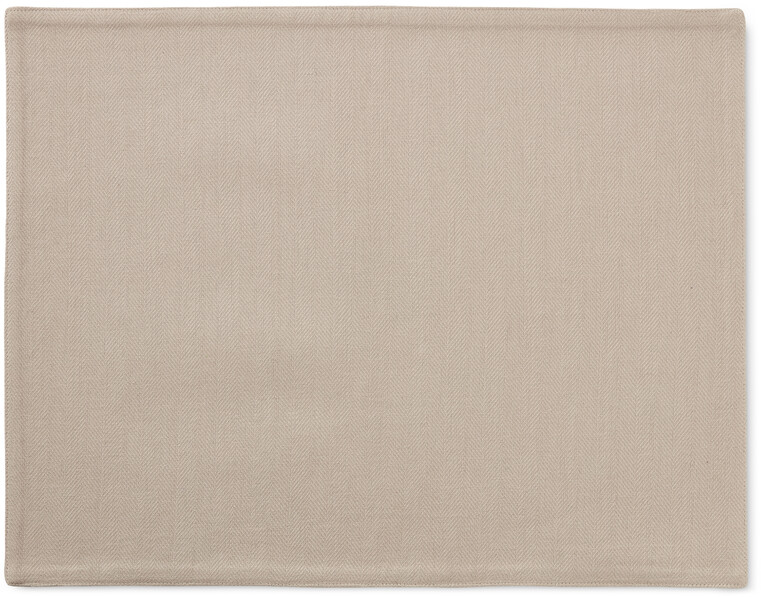 Herringbone - Tablett i bomull, 35x45 cm - Beige