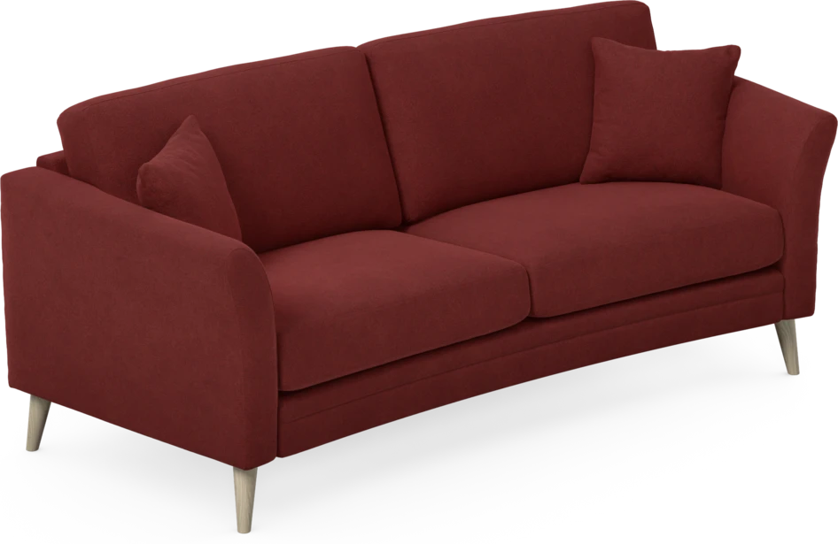 Eden - 2,5-sits soffa svängd - Röd