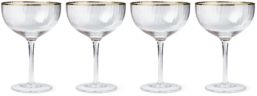 Palermo - Champagneglas Coupe, 4-pack, 31 cl - Vit