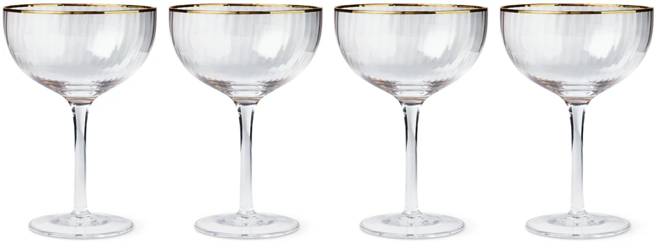 Palermo - Champagneglas Coupe, 4-pack, 31 cl - Vit