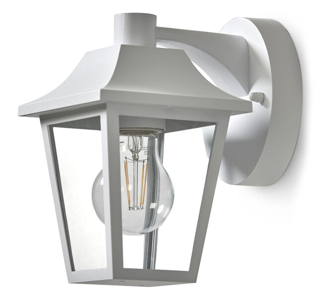 Stellan - Utevägglampa, B18 H18 cm - Vit