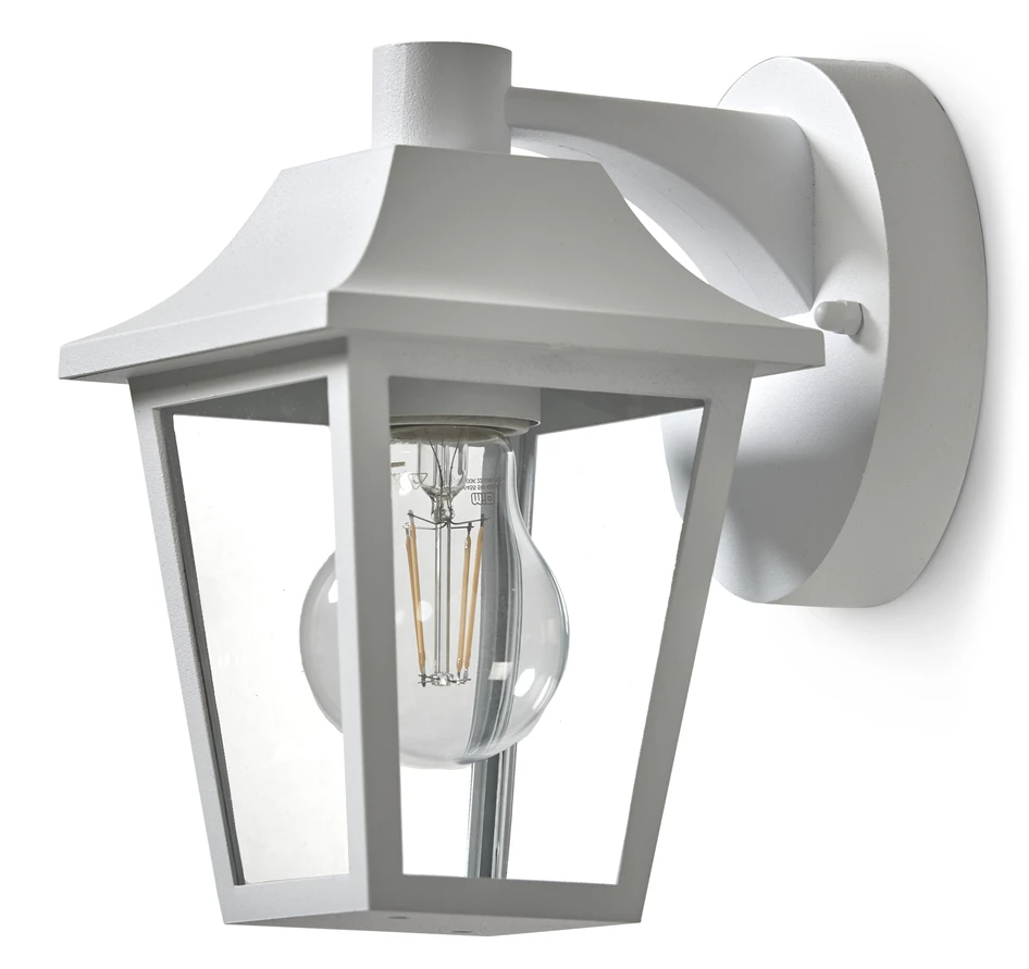 Stellan - Utevägglampa, B18 H18 cm - Vit