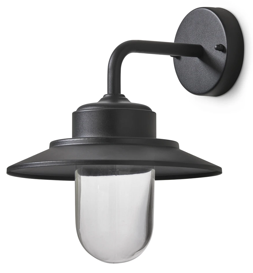 Smilla - Utevägglampa, B25 H28 cm - Svart