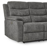 Lazy - 3-sits soffa, el-recliner - Grå