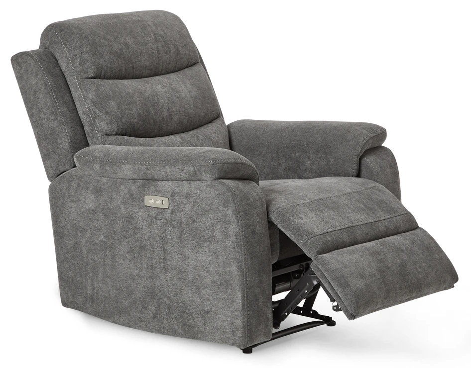 Lazy - Fåtölj, el-recliner - Grå