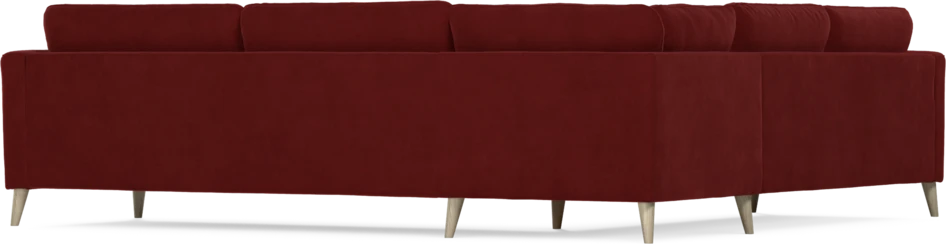 Bridge - Hörnsoffa, 2+3-sits - Röd