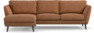 Madison Lux - 2-sits soffa med schäslong vänster - Orange