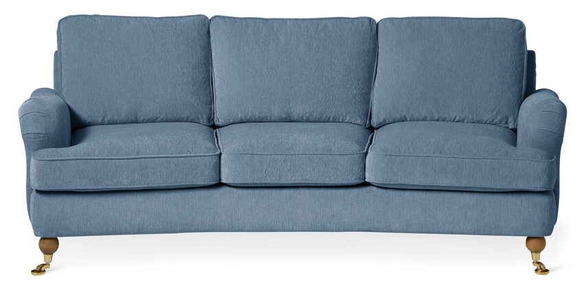Kingston Delux - 3-sits soffa svängd - Blå