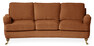 Kingston Delux - 3-sits soffa svängd - Brun