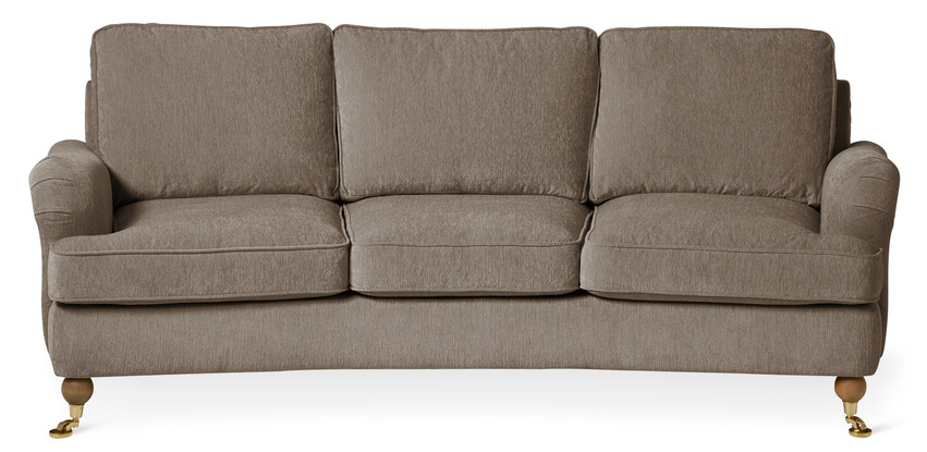 Kingston Delux - 3-sits soffa svängd - Brun