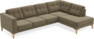 Rio - 3-sits soffa med divan höger - Grön