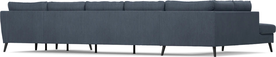 County - 4-sits soffa med divan vänster och schäslong höger - Blå