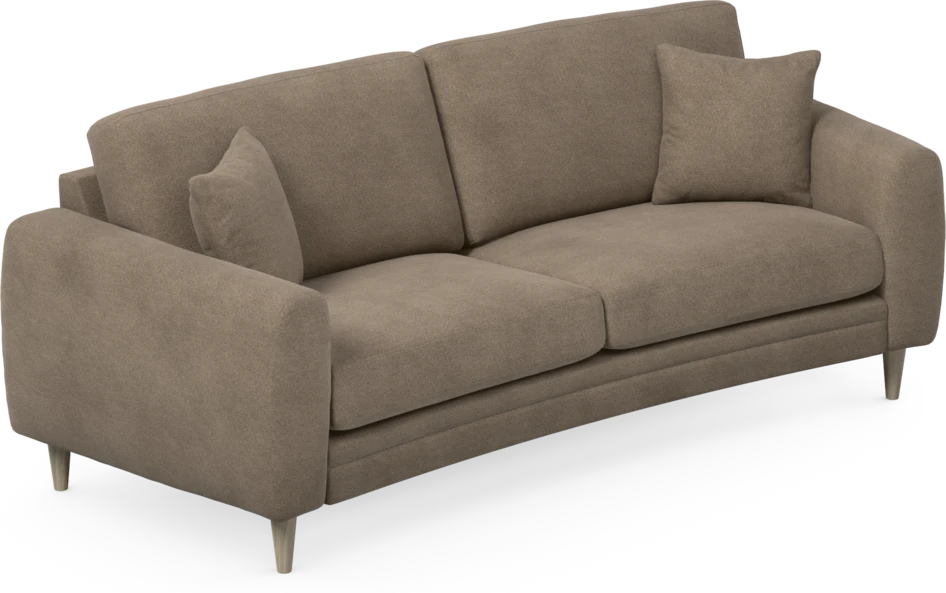 Eden - 2,5-sits soffa svängd - Brun