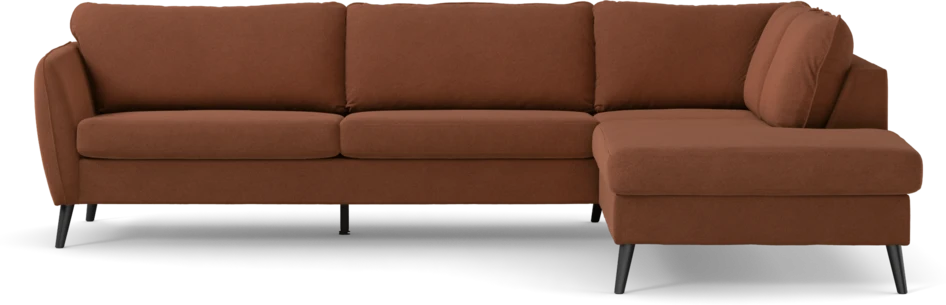 County - 2,5-sits soffa med divan höger - Orange