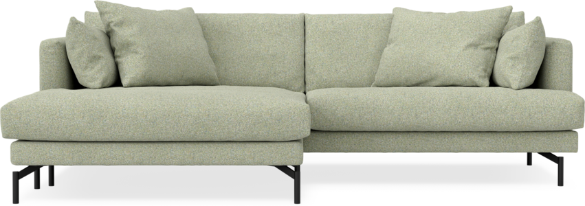 Harper - 4-sits med schäslong XL vänster - Grön