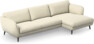 Madison Lux - 3-sits soffa med schäslong höger - Vit