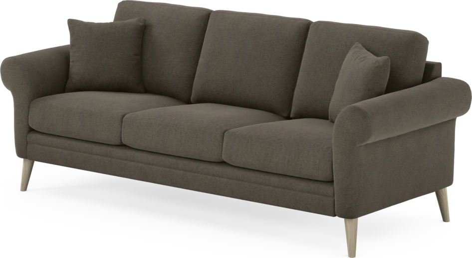 Eden - 3-sits soffa - Brun