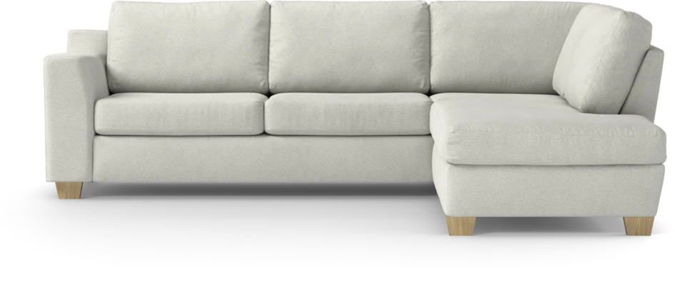 Friday - 2,5-sits soffa med divan höger - Vit