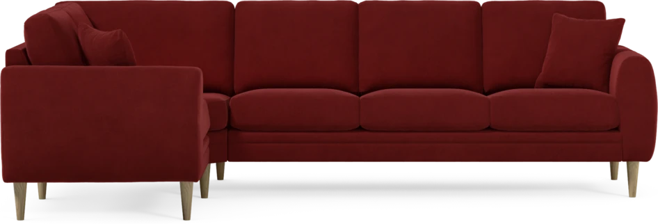 Eden - Hörnsoffa, 1+3-sits - Röd