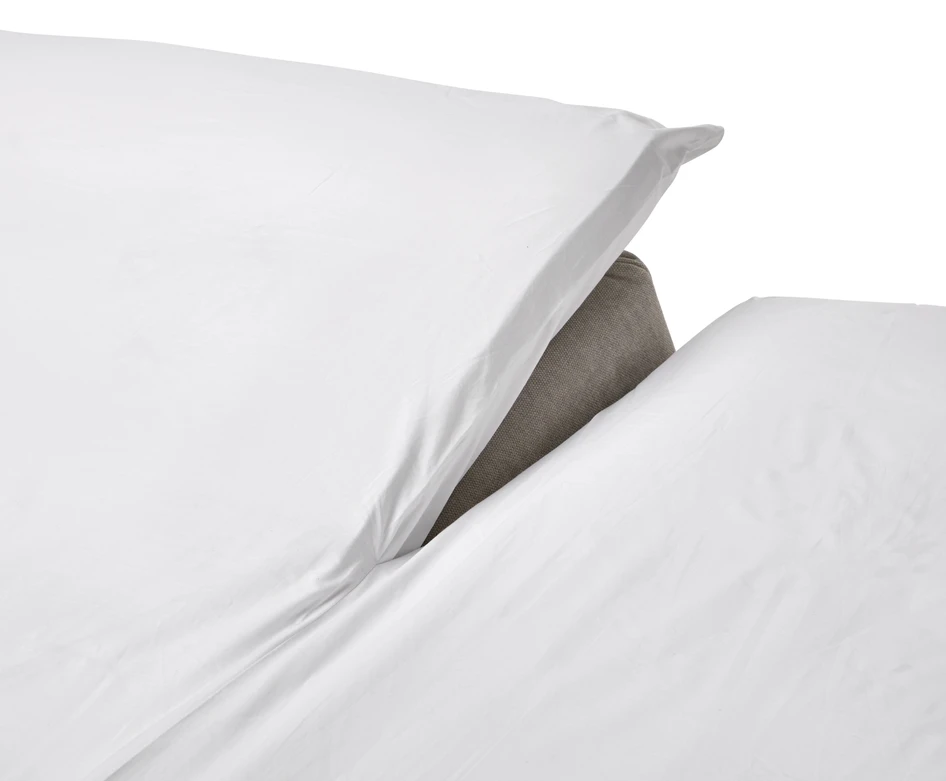 Julienne Vip - Kuvertlakan till ställbar säng i bomullspercale, 180x200 cm - Vit