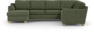 Friday - Hörnsoffa, 3+2-sits med schäslong vänster - Grön