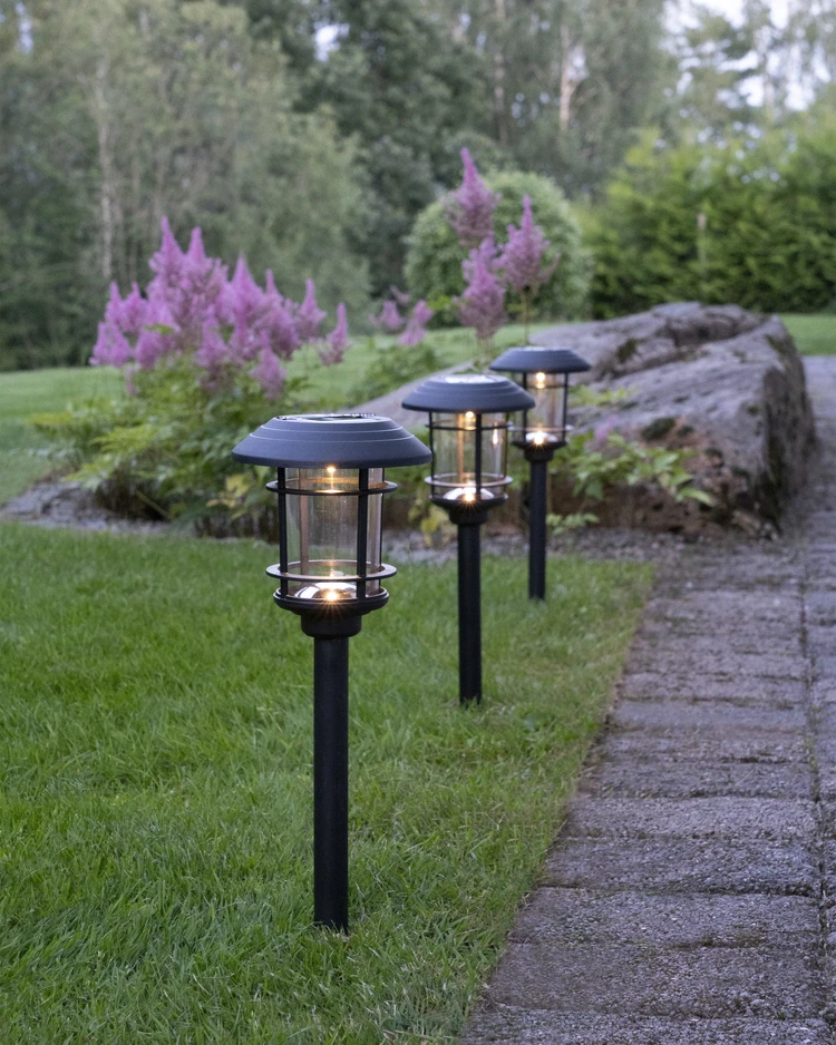 Fride - Solcellsbelysning, 3-pack, H 34 cm - inspiration