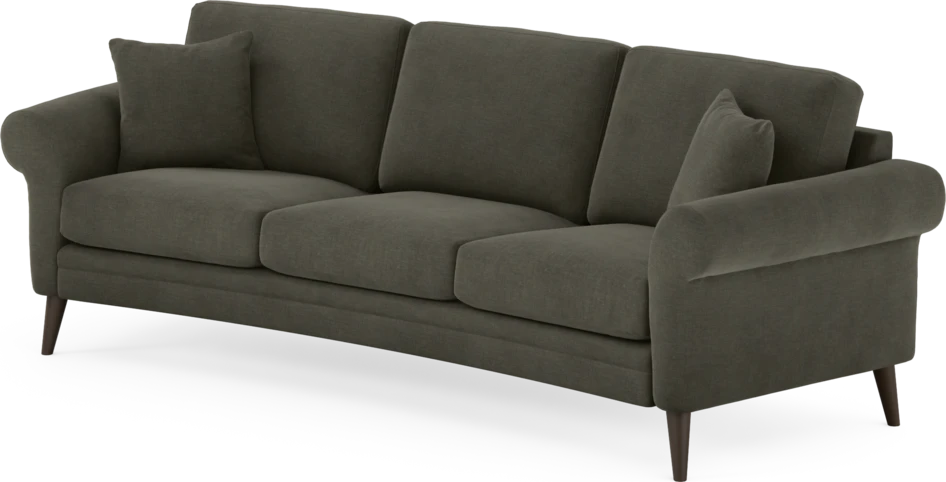 Eden - 3-sits soffa svängd - Grå