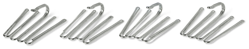 Candela - 4-fingerkrok, hög fattning, 10-pack - Grå